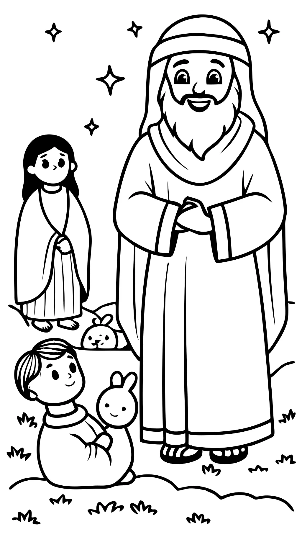 coloriage de Jésus pdf